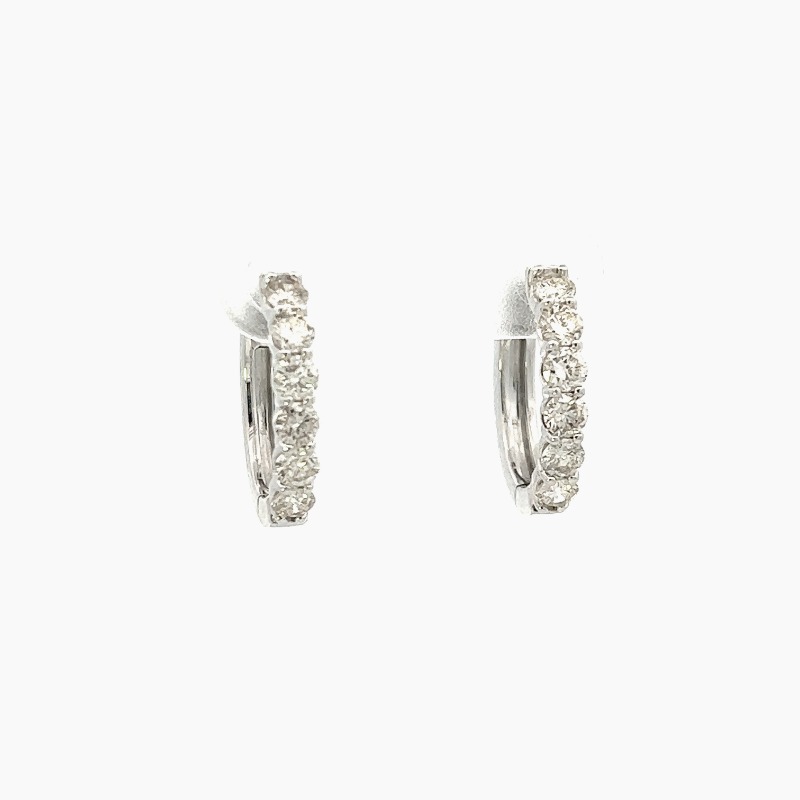 Diamond Hoop Earrings